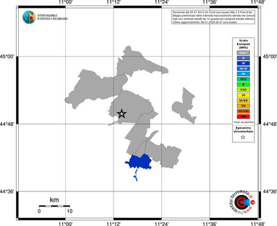 Mappa EMS - territori comuni
