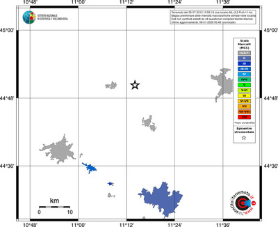 Mappa MCS - territori località