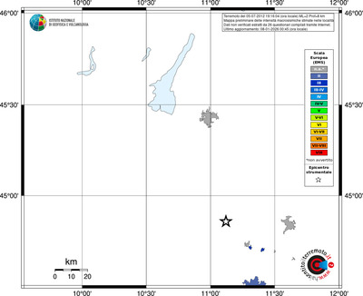 Mappa EMS - territori località