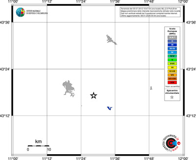 Mappa EMS - territori località