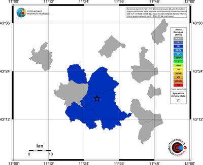 Mappa EMS - territori comuni