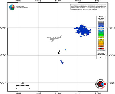 Mappa EMS - territori località
