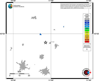 Mappa EMS - territori località