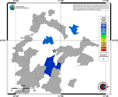 Mappa EMS - territori comuni