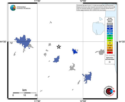 Mappa MCS - territori località