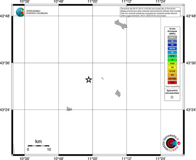 Mappa EMS - territori località