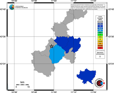 Mappa EMS - territori comuni