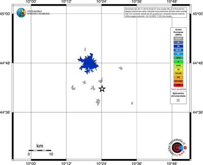 Mappa EMS - territori località