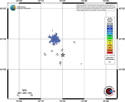 Mappa MCS - territori località