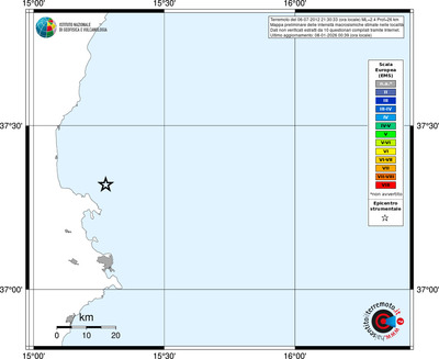 Mappa EMS - territori località
