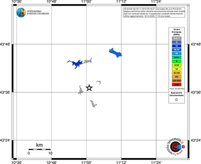 Mappa EMS - territori località