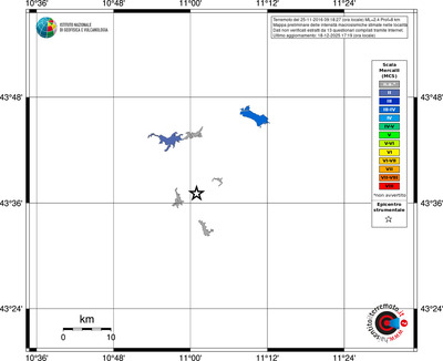 Mappa MCS - territori località