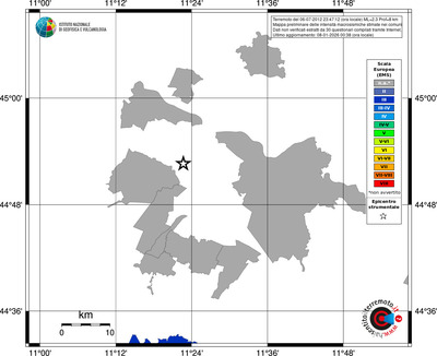 Mappa EMS - territori comuni