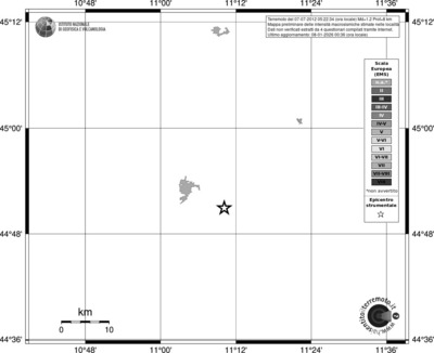 Mappa EMS - territori località