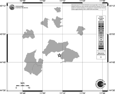 Mappa EMS - territori comuni