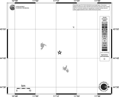 Mappa EMS - territori località