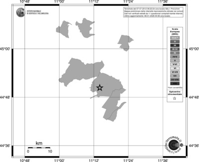 Mappa EMS - territori comuni