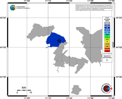 Mappa EMS - territori comuni