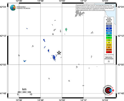 Mappa EMS - territori località
