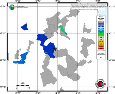 Mappa EMS - territori comuni