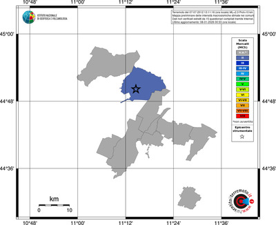 Mappa MCS - territori comuni