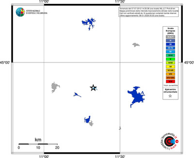 Mappa EMS - territori località