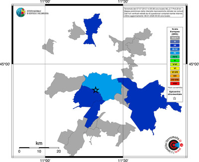 Mappa EMS - territori comuni