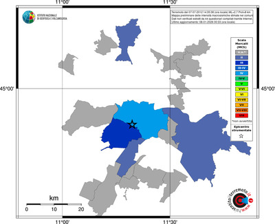 Mappa MCS - territori comuni