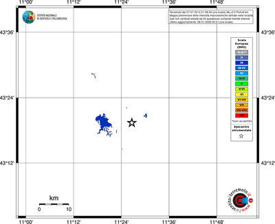 Mappa EMS - territori località