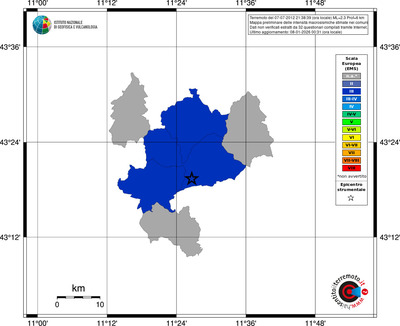 Mappa EMS - territori comuni