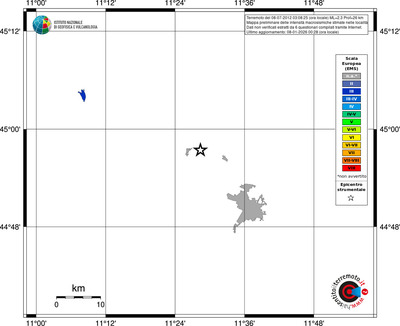 Mappa EMS - territori località