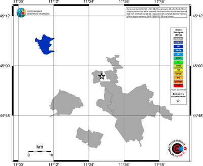 Mappa EMS - territori comuni