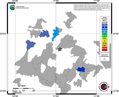 Mappa MCS - territori comuni