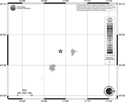 Mappa EMS - territori località