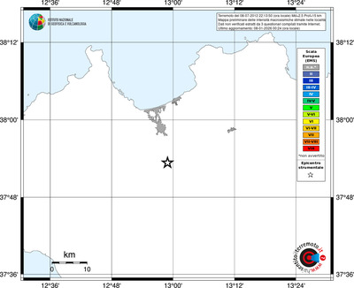 Mappa EMS - territori località