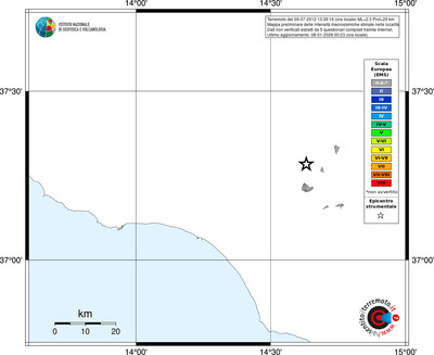 Mappa EMS - territori località