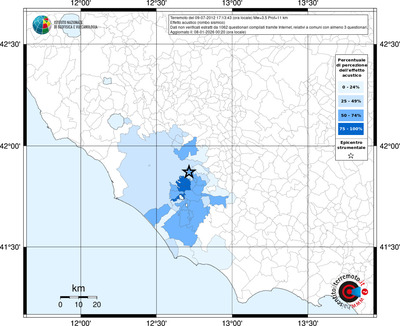 Mappa territorio comunale con almeno 3 questionari