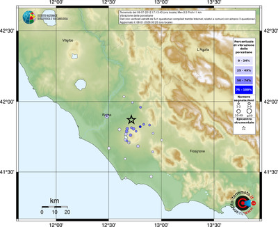 Mappa comuni con almeno 3 questionari