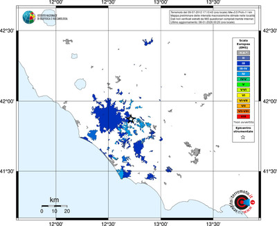 Mappa EMS - territori località