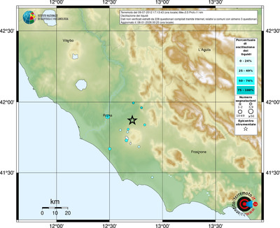 Mappa comuni con almeno 3 questionari