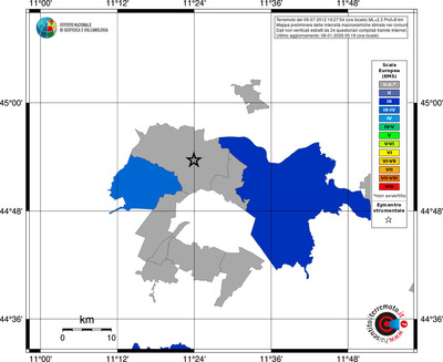 Mappa EMS - territori comuni