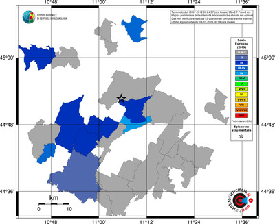 Mappa EMS - territori comuni