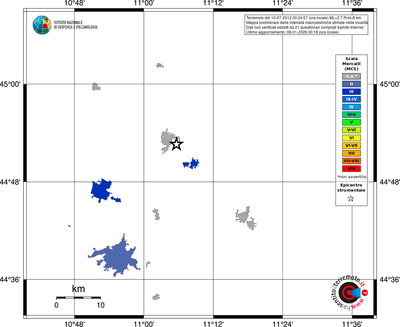 Mappa MCS - territori località