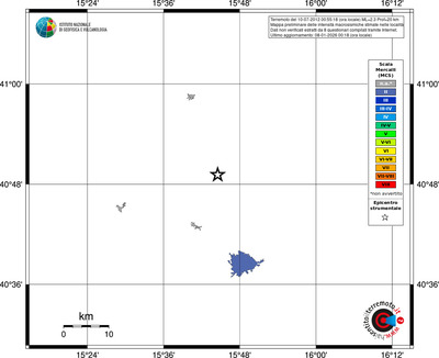 Mappa MCS - territori località