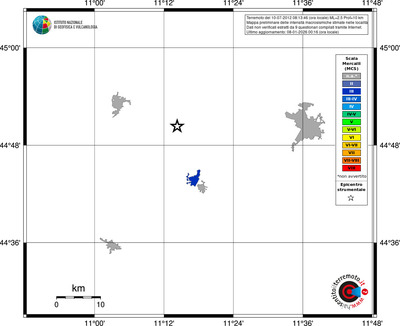 Mappa MCS - territori località