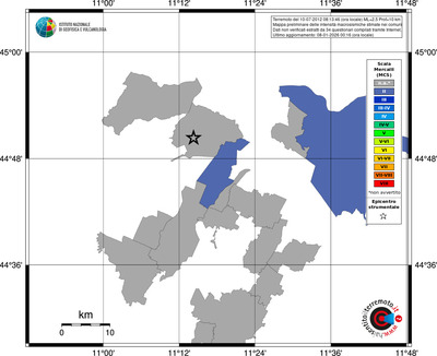 Mappa MCS - territori comuni