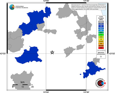Mappa EMS - territori comuni