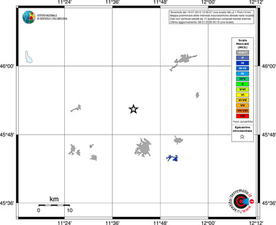 Mappa MCS - territori località