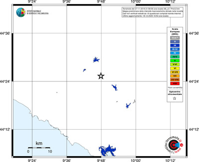 Mappa EMS - territori località