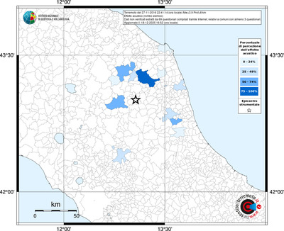 Mappa territorio comunale con almeno 3 questionari